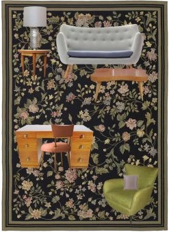 Asmara Inc. Margate BK Needlepoint Rug View All Rugs