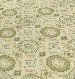 Asmara Inc. Oval CG Needlepoint Rug