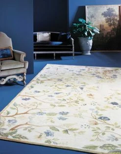 Asmara Inc. Blue Summer Needlepoint Rug